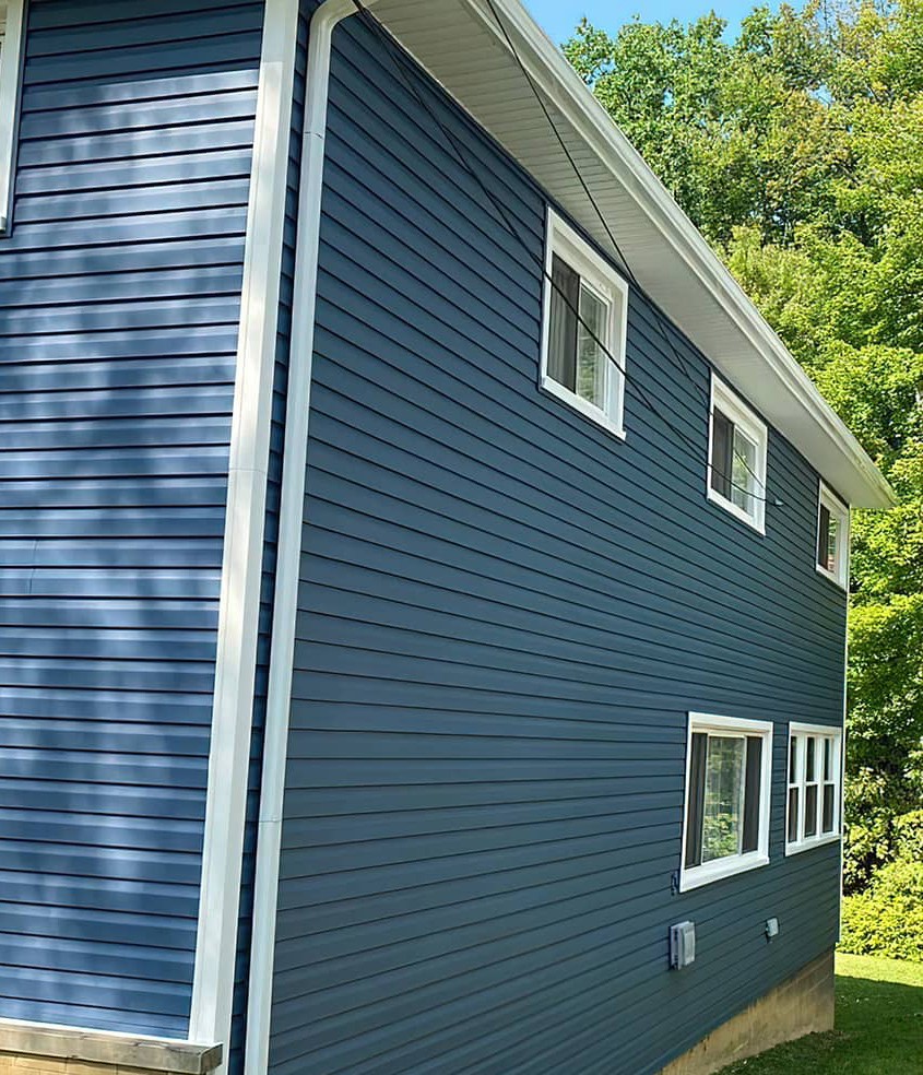 Residential Blue Siding